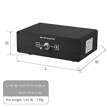 Amazon | 2(1)-in-1(2)-出力スピーカーアンプスイッチャー